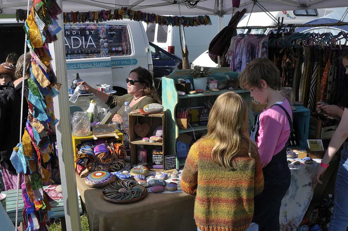 Harlequin Fayre stall