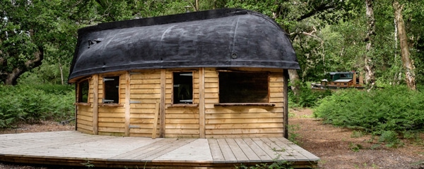 Harlequin Fayre - glamping hut
